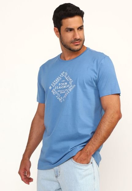 Camiseta Forum Logo Azul - Marca Forum