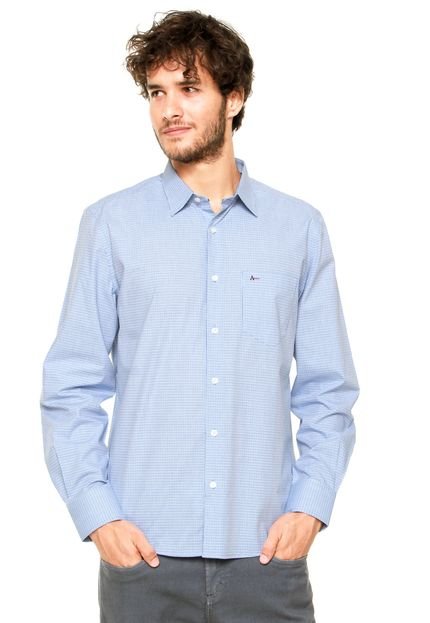 Camisa Aramis Geométrica Azul/Branca - Marca Aramis