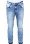 Calça Jeans Malwee Slim Estonada Azul - Marca Malwee