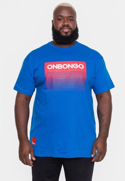 Camiseta Onbongo Plus Size Fade Azul - Marca Onbongo