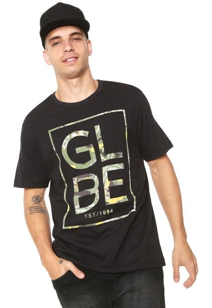 Camiseta Globe Camuflada Preta - Marca Globe
