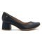 Scarpin Usaflex Feminino Em Couro Salto Bloco Furos UC0101 - Marca Usaflex