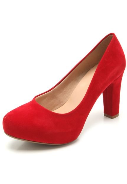 Scarpin Mixage Liso Vermelho - Marca Mixage