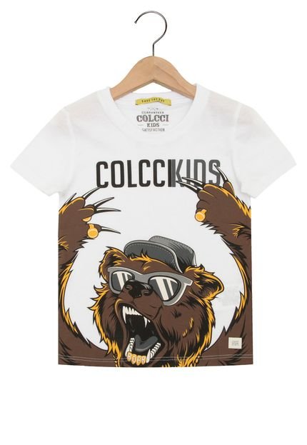 Camiseta Colcci Kids Urso Branca - Marca Colcci Kids
