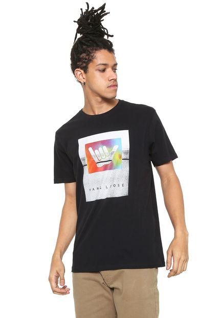 Camiseta Hang Loose Shakabow Preta  - Marca Hang Loose