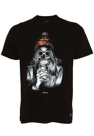 Camiseta Rusty Ac Skullgirl Preta