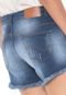 Short Jeans Mercatto Pespontos Azul - Marca Mercatto