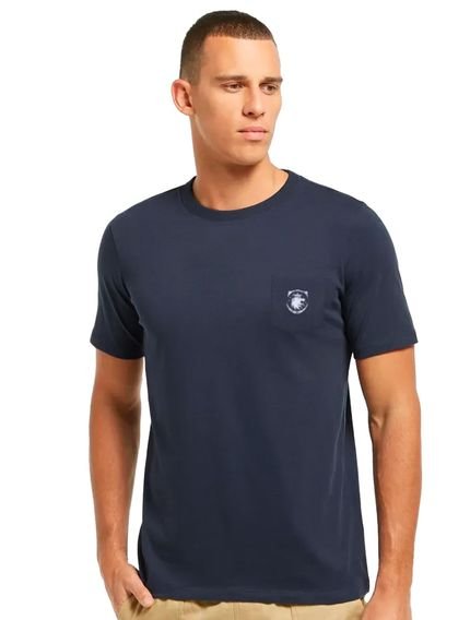 Camiseta Von der Volke Masculina Origineel Pocket Army Flame Azul Marinho - Marca Von Der Volke