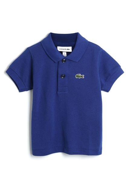 Camiseta Lacoste Kids Menino Lisa Azul - Marca Lacoste Kids