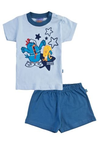 Pijama Malwee Galinha Pintadinha Liberta Baby Azul