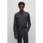 Camisa Regular Fit Em Popeline De Algodão Stretch Easy Iron - Marca BOSS