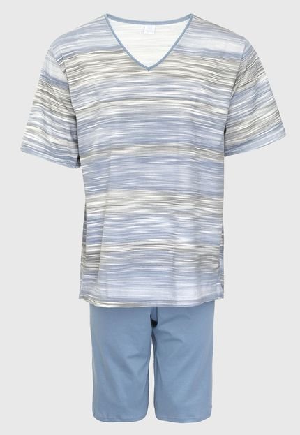 Pijama Pzama Estampado Azul - Marca Pzama