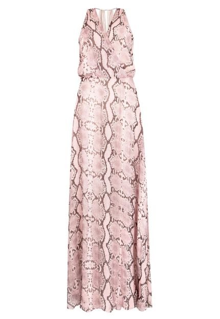 Vestido Longo Leeloo Fashion Rosa - Marca Leeloo