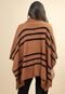 Blusa Poncho De Tricot Marrom Maia - Marca Amazonia Vital