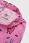 Pijama Brandili Longo Infantil Lhama Rosa - Marca Brandili