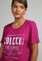 Camiseta Colcci Logo Pink - Marca Colcci