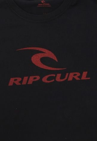 Camiseta Rip Curl Menino Frontal Preta