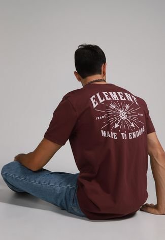 Camiseta Element Endure Vinho