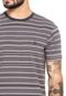 Camiseta Volcom Impact Stripe Bege - Marca Volcom