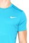 Camiseta Nike Cool Miler Top Ss Azul - Marca Nike