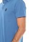 Camisa Polo Osklen Mini Brasão Azul - Marca Osklen