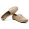 Sapato Oxford Feminino Casual Em Couro Q&A Calçados Bege - Marca Q&A Calçados