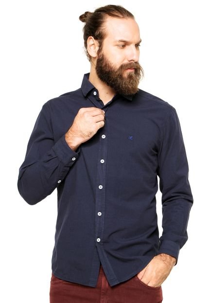 Camisa Malwee Slim Azul-Marinho - Marca Malwee