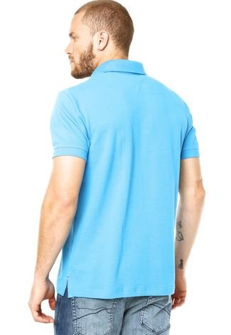 Camisa Polo Tommy Hilfiger Bordado Azul