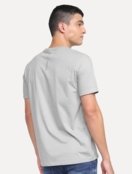 Camiseta Calvin Klein Jeans Masculina Sustainable Outline Sash Logo Cinza - Marca Calvin Klein