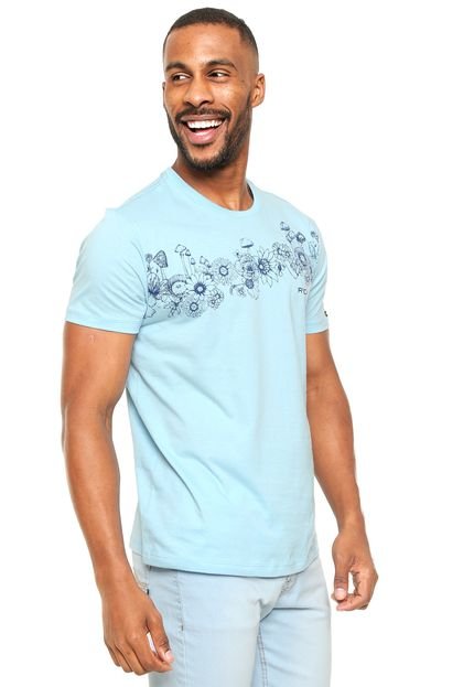 Camiseta RVCA Triblend Burn Out Azul - Marca RVCA