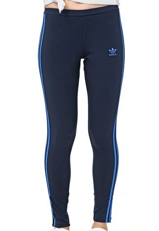 Legging adidas Originals 3 Stripes Azul-marinho - Compre Agora