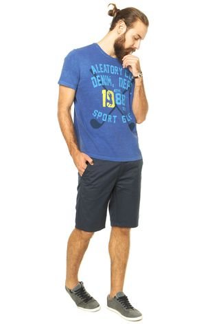 Camiseta Aleatory Sport Golf Azul