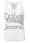 Regata Calvin Klein Jeans Canelada Branca - Marca Calvin Klein Jeans