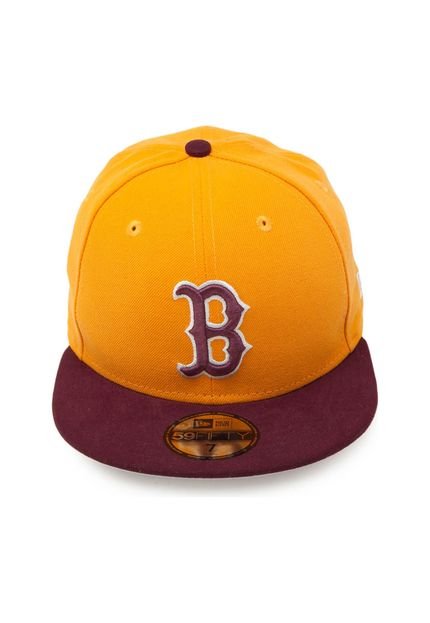 Boné New Era 5950 2 Tone Boston Red Sox MLB Amarelo - Marca New Era