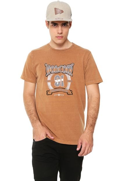 Camiseta Volcom Speed Away Caramelo - Marca Volcom