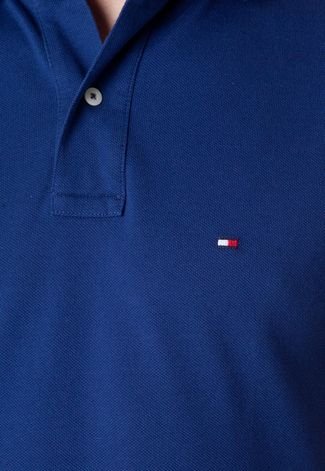 Camisa Polo Tommy Hilfiger New Knit Azul