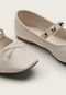 Sapatilha Ballet Dafiti Shoes Spikes Off-White - Marca DAFITI SHOES