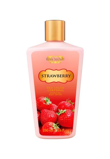 Hidratante Strawberry Love Secret 250ml - Marca Love Secret