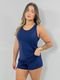 Vestido Beach Tennis Feminino Tecido Proteção Uv 50  Vicbela Azul Marinho - Marca Vicbela