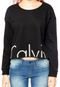 Blusa Calvin Klein Jeans Cropped Preta - Marca Calvin Klein Jeans