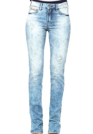 Calça Jeans Sommer Bootcut Acid Azul
