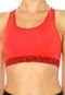 Top Nike Pro Fierce Palm Print Vermelho - Marca Nike