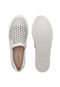 Slip On Couro Verofatto Lasercut Branco - Marca Verofatto