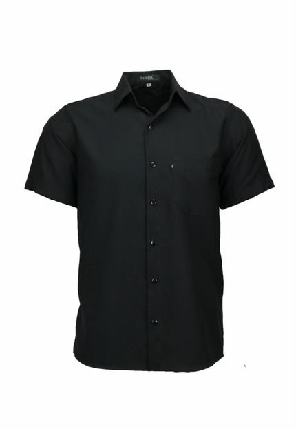 Camisa Manga Curta Amil Modelo Tradicional Com bolso 440 Preto - Marca Amil