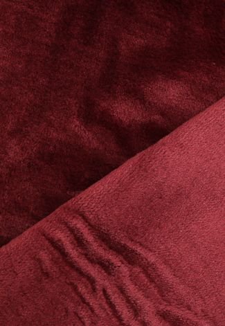 Cobertor Solteiro Camesa Velour Vermelho