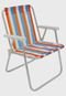Cadeira De Praia Alta Em Aluminio Belfix Sortida Azul/Verde - Marca Belfix