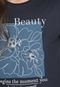 Blusa Marialícia Beauty Azul-Marinho - Marca Marialícia