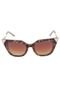 Óculos de Sol FiveBlu Geométrico Tartaruga Bege/Dourado - Marca FiveBlu