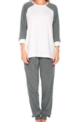 Pijama Lupo Loungewear Cinza