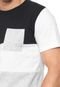 Camiseta FiveBlu Recortes Branca/Preta - Marca FiveBlu